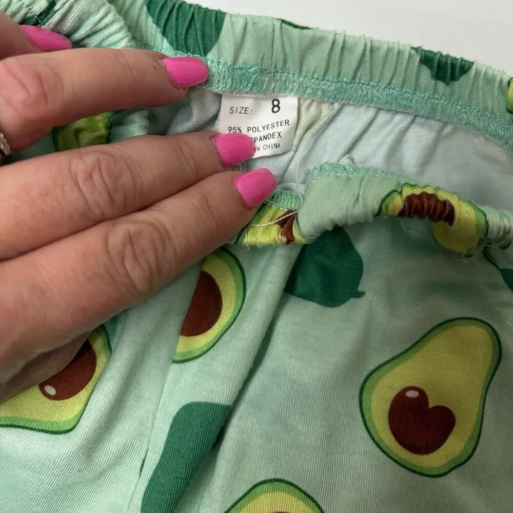 Girls Avacado 3 Piece Pajamas